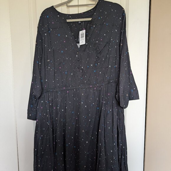 NWOT Torrid Mini Stretch Challis Shirt Dress Size 3 - Picture 6 of 6